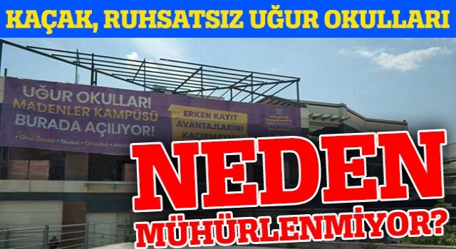 AVM içinde Kaçak Okul...