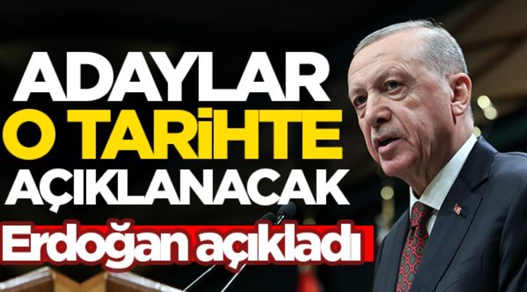 Erdoğan açıkladı! AK Parti'de Belediye Başkan adayları o tarihte açıklanacak...